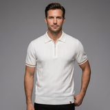 The Ashton Men’s Knit Zip Polo Shirt