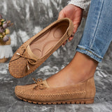 Sabine – Soft Comfort Loafers with Delicate Bow