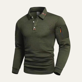 The Benevento Men’s Quick Dry Long Sleeve Golf Polo Shirt