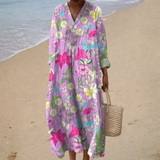 Summer Dress with Print, Highlighting the Silhouette