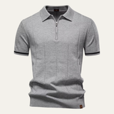 The Ashton Men’s Knit Zip Polo Shirt