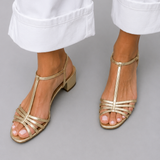 ALLEGRA GOLDEN SANDALS EVERYDAY ELEGANCE