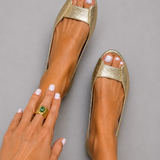ADELINE GOLDEN SANDALS CHIC COMFORT