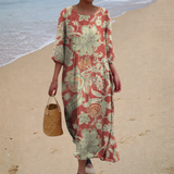 Long, flowy, elegant, and comfortable dress