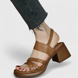 Celeste - Elegant Crossed Sandals