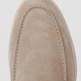 Beige Suede Yacht Mule