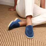 Classic Suede Loafer Berry Blue