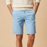 The Roseland Men’s Premium Cotton Flat Front Summer Shorts